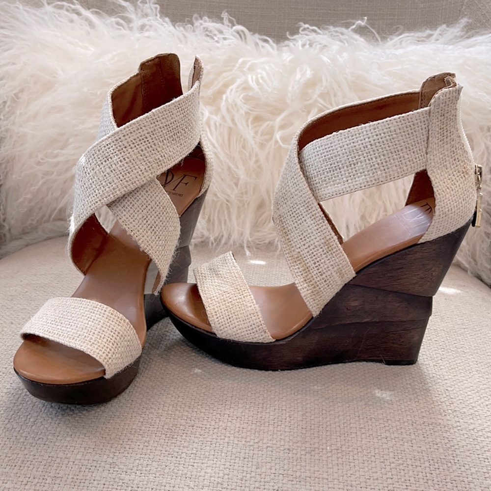 DVF Wedge platform sandals. Size 7 NWOT